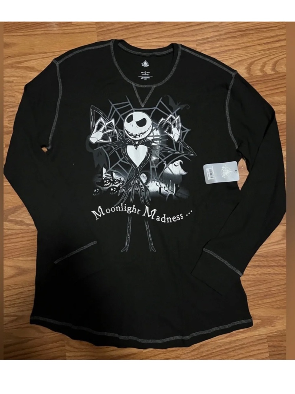 Disney nightmare before Christmas Thermal shirt Large Jack Skellington